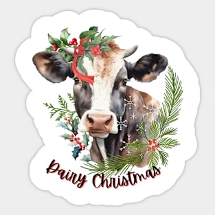 Dairy Christmas Sticker